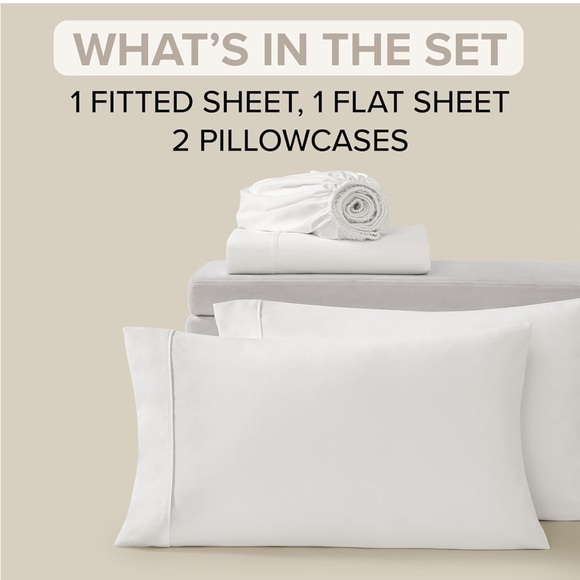 nwt UGG Full Sheet Set 4 Piece Luxury Premium Bedding Set in White Deep Pockets - Picture 10 of 17